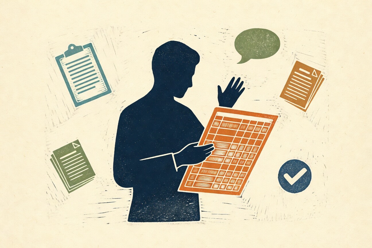 Using AI to create a simple interview question set and scoring sheet for hiring your first or next employee