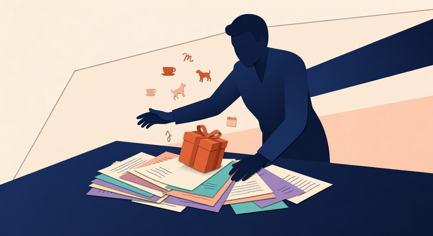How to use AI to build a simple client gift or loyalty gesture shortlist from your customer notes so repeat business feels personal