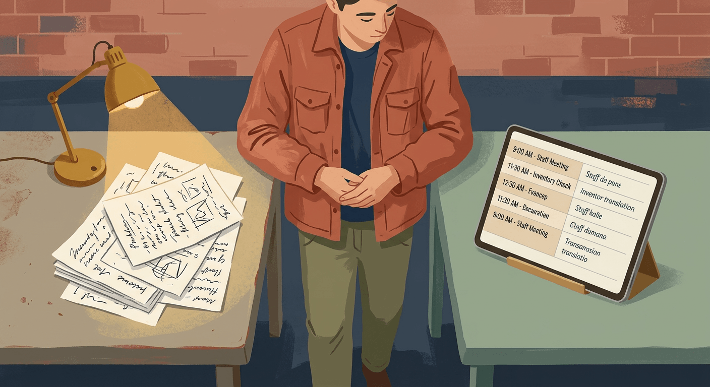 Using AI to instantly translate your daily schedules for a multilingual workforce