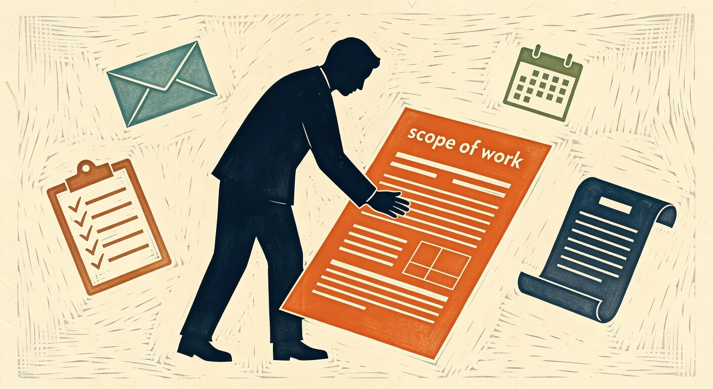 How to use AI to write a simple scope of work document before you start a client project so disputes don't happen later