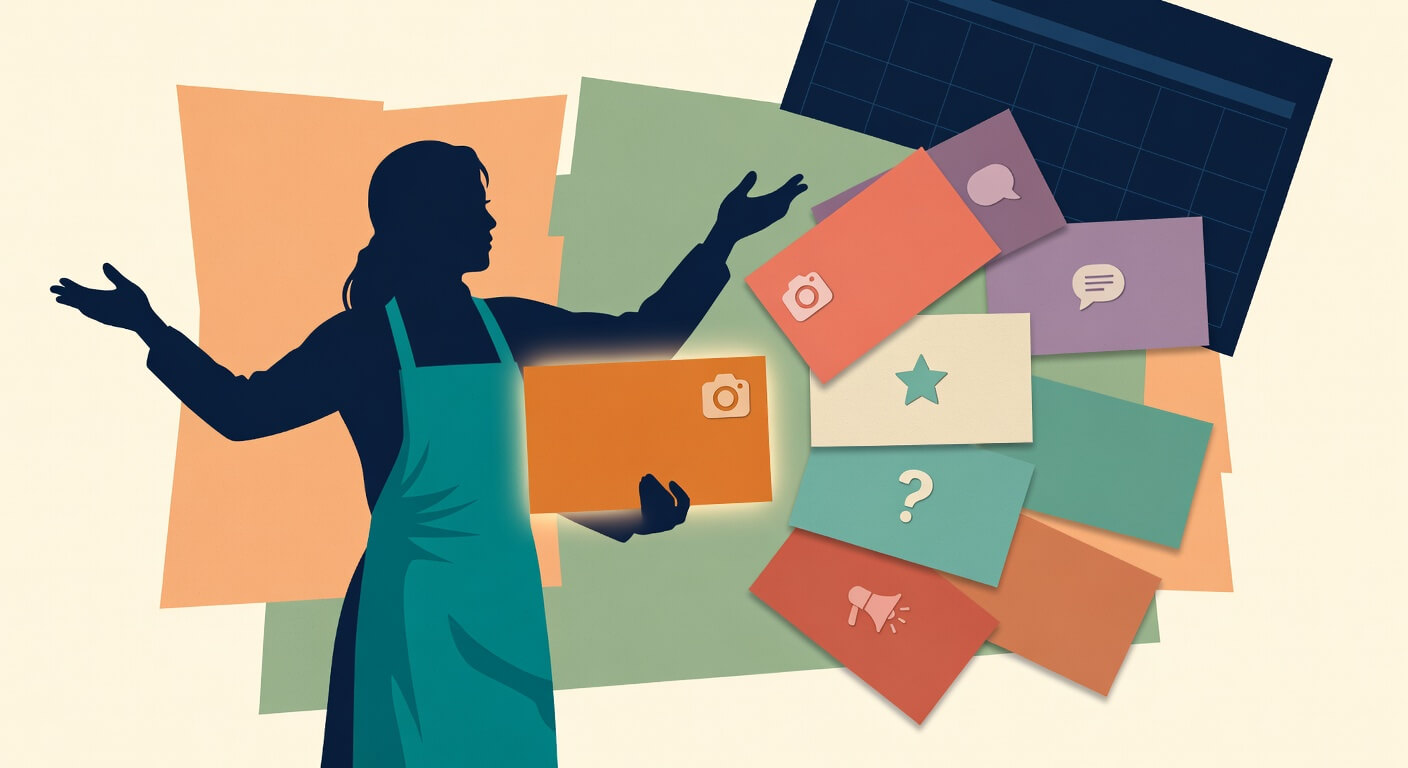 Using AI to build a simple weekly social media caption set from one piece of content you already have